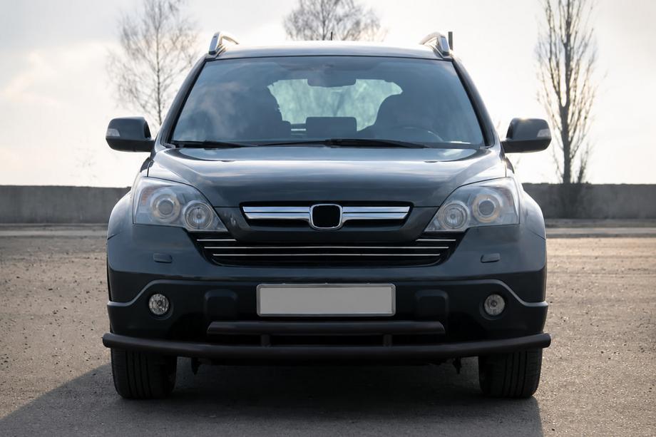 Honda CR-V 2007–2011 Frontbescherming ST018 Black (RVS) Image