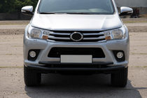 Toyota Hilux 2015– Voorbumperbeschermer ST018 Black (RVS) foto 2