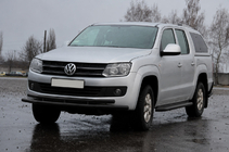 Volkswagen Amarok 2010–2022 Frontbar ST018-2 Black (RVS) foto 4