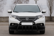 Honda CRV 2012–2016 Frontbullbar WT003-ST-V1 Black (RVS) foto 1