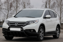 Honda CRV 2012–2016 Frontbullbar WT003-ST-V1 Black (RVS) foto 3