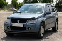 Suzuki Grand Vitara 2005–2017 Dubbele frontbuis 60/42 mm zwart (RVS) foto 1