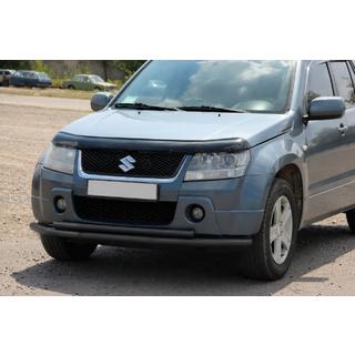 Dubbele frontbuis 60/42 mm zwart (RVS) Suzuki Grand Vitara 2005–2017 foto 2