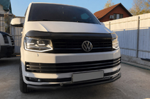 Volkswagen T6 2015–2024 Dubbele frontbalk ST011 Black (RVS) foto 1