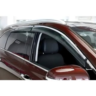 Raamwindschermen met chroomstrip Long (HIC, set van 4) Lexus LS 2007–2017 foto 1