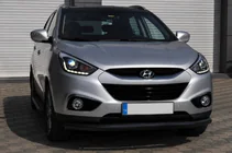 Hyundai IX-35 2010–2015 Voorste beschermbeugel ST008 Black (RVS) foto 4