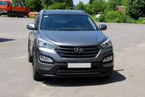 Hyundai Santa Fe 3 2012–2018 Voorbumperbeugel ST014 Black (RVS) foto 3