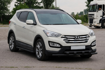 Hyundai Santa Fe 3 2012–2018 Bullbar ST015 Black (RVS) foto 3