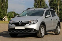 Renault Sandero 2013–2022 Bullbar ST015 Black (RVS) foto 1