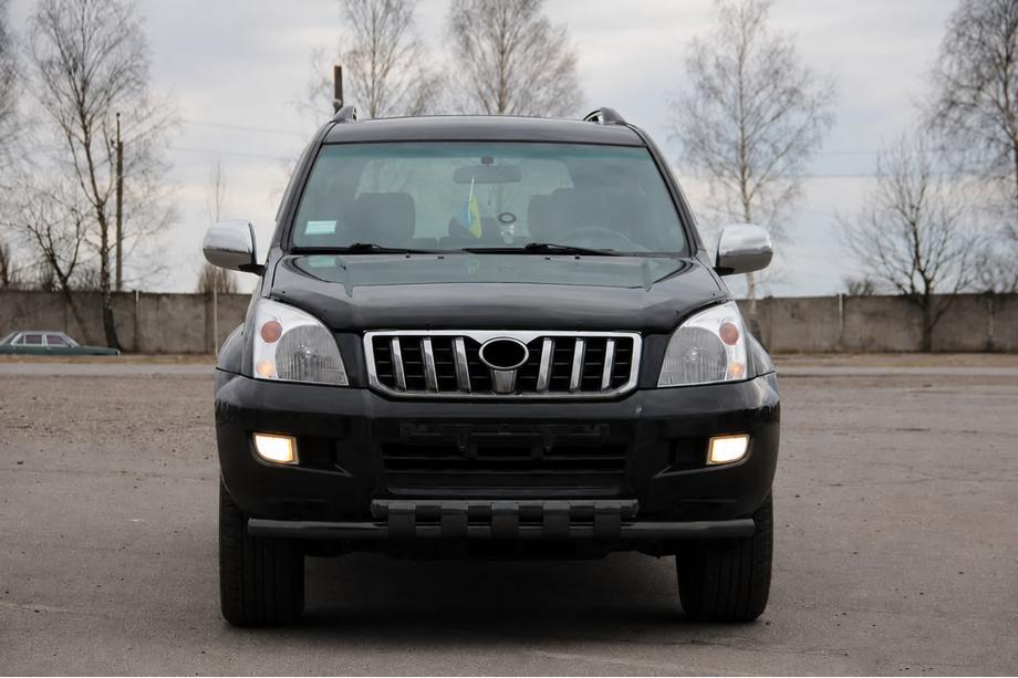 Toyota Land Cruiser Prado 120 2002–2009 Bullbar ST015 Black (RVS) Image