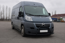 Peugeot Boxer 2006–2025 RVS bullbar voorzijde ST019 Black (roestvrij staal) foto 2