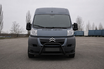 Fiat Ducato 2006–2025 RVS bullbar voorzijde ST019 Black (roestvrij staal) foto 1