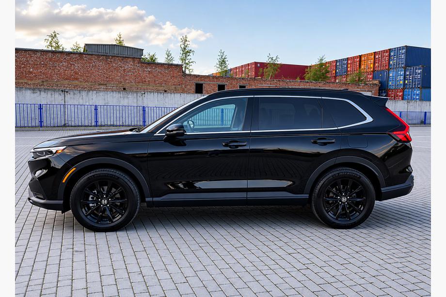Honda CRV 2022– Geïntegreerde dakrails zwart OEM (ABS-kunststof) Image