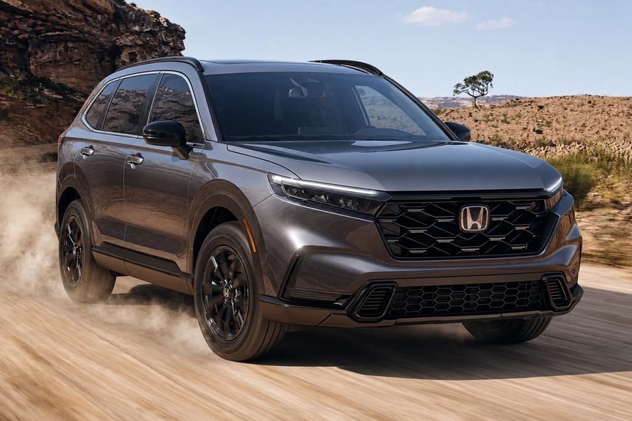 Honda CRV 2022– Geïntegreerde dakrails zwart OEM (ABS-kunststof, montage met lijm) Foto 1