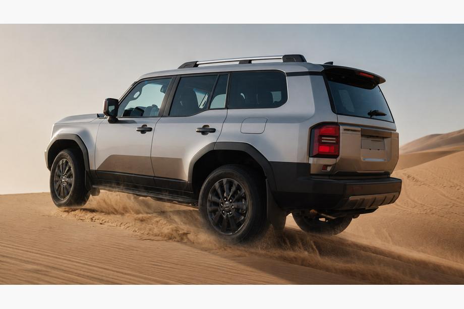 Toyota Land Cruiser Prado 250 2023– OEM dakrails grijs (aluminium) Foto 1