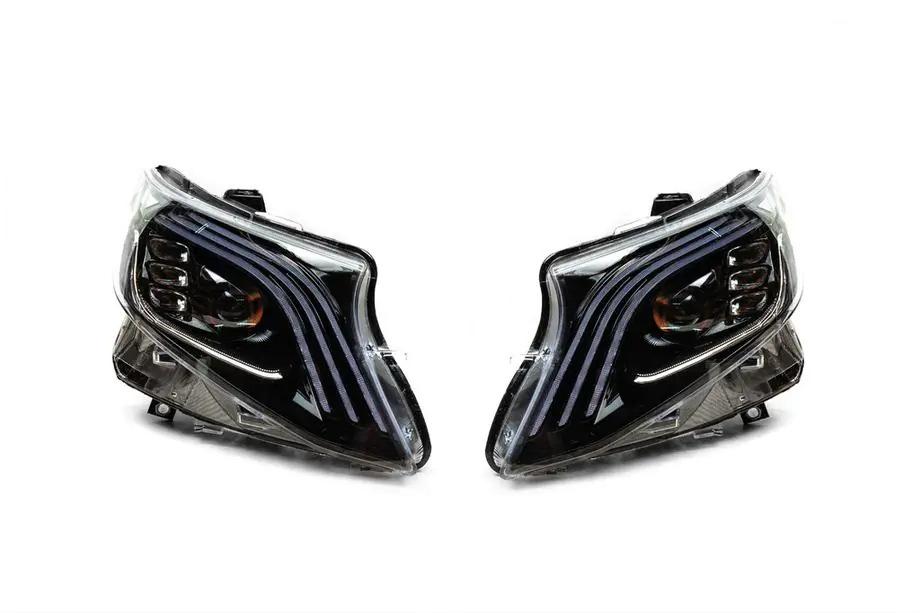 Mercedes Vito/V-klasse W447 2014– LED-koplampen in Maybach-design (voor V-class, 2 stuks) Foto 5