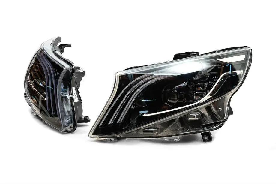 Mercedes Vito/V-klasse W447 2014– LED-koplampen in Maybach-design (voor V-class, 2 stuks) Foto 3