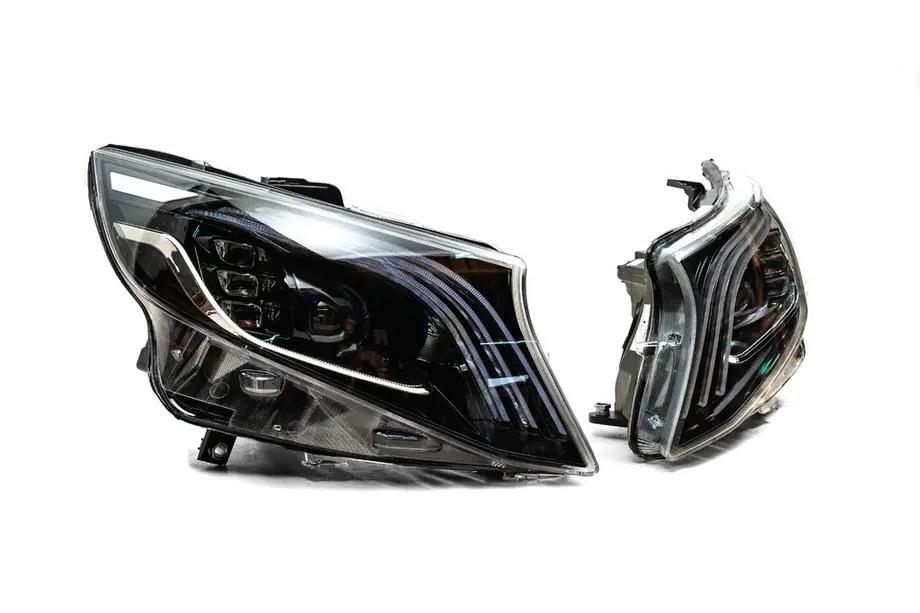 Mercedes Vito/V-klasse W447 2014– LED-koplampen in Maybach-design (voor V-class, 2 stuks) Foto 4