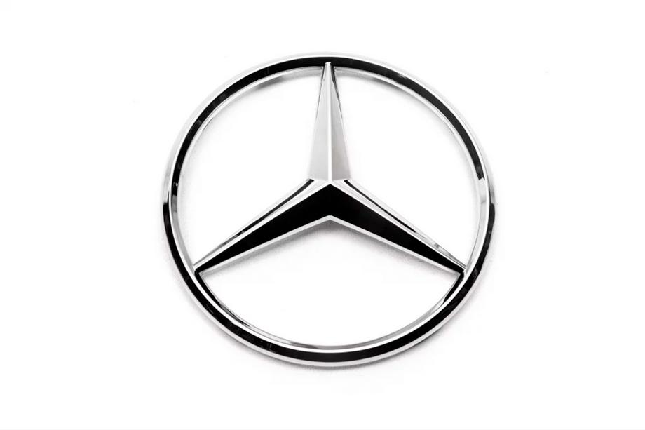 Mercedes ML W164 2005–2011 Afgeprijsd voorembleem (18,4 cm) Foto 1