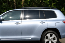 Toyota Highlander 2008–2013 Dakrails zwart OEM (aluminium) foto 1