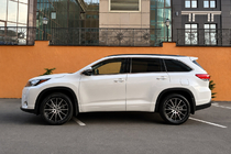 Toyota Highlander 2013–2019 Geïntegreerde dakrails zwart OEM (ABS-kunststof) foto 2