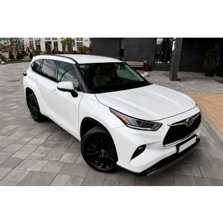Zwarte OEM dakrails (ABS-kunststof) Toyota Highlander 2019–