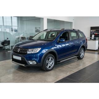 Side steps New Vision Black (2 stuks, aluminium) Dacia Logan MCV 2013–2020 foto 1