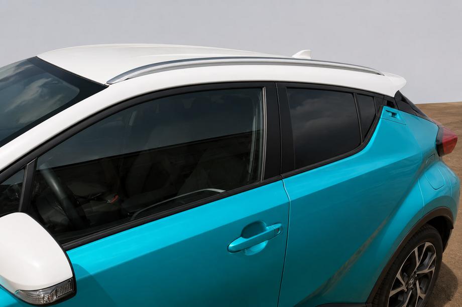 Toyota C-HR 2016–2023 Geïntegreerde dakrails grijs OEM (ABS-kunststof, montage met lijm) Foto 2