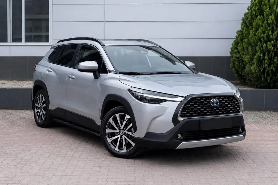 Toyota Corolla Cross 2020– Geïntegreerde dakrails zwart OEM (aluminium) Image