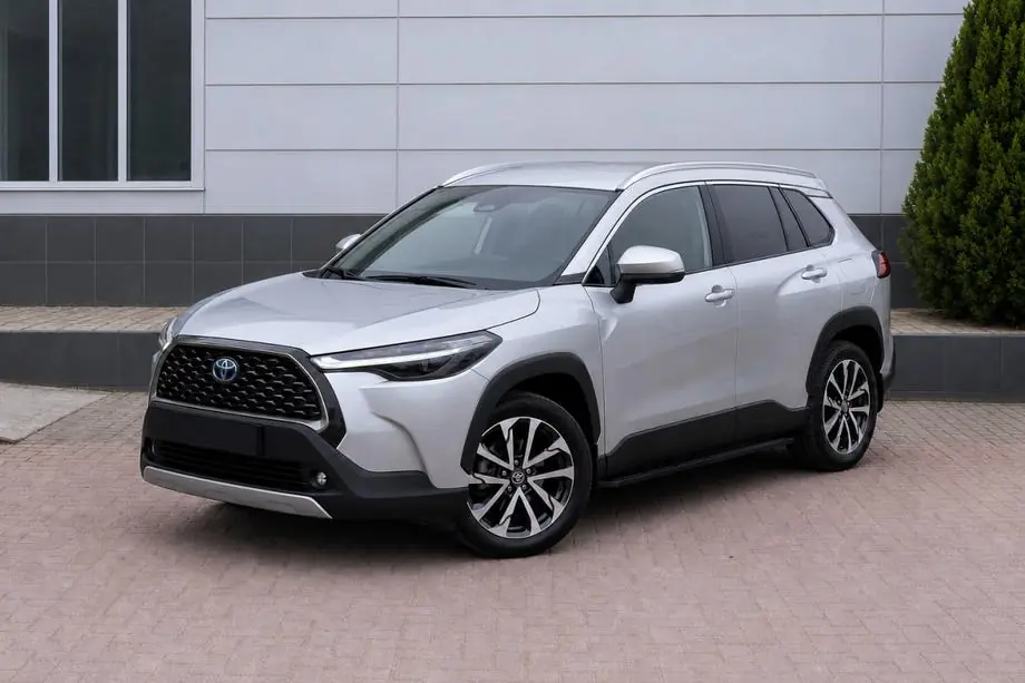 Toyota Corolla Cross 2020– Geïntegreerde grijze OEM dakrails (aluminium) Foto 4