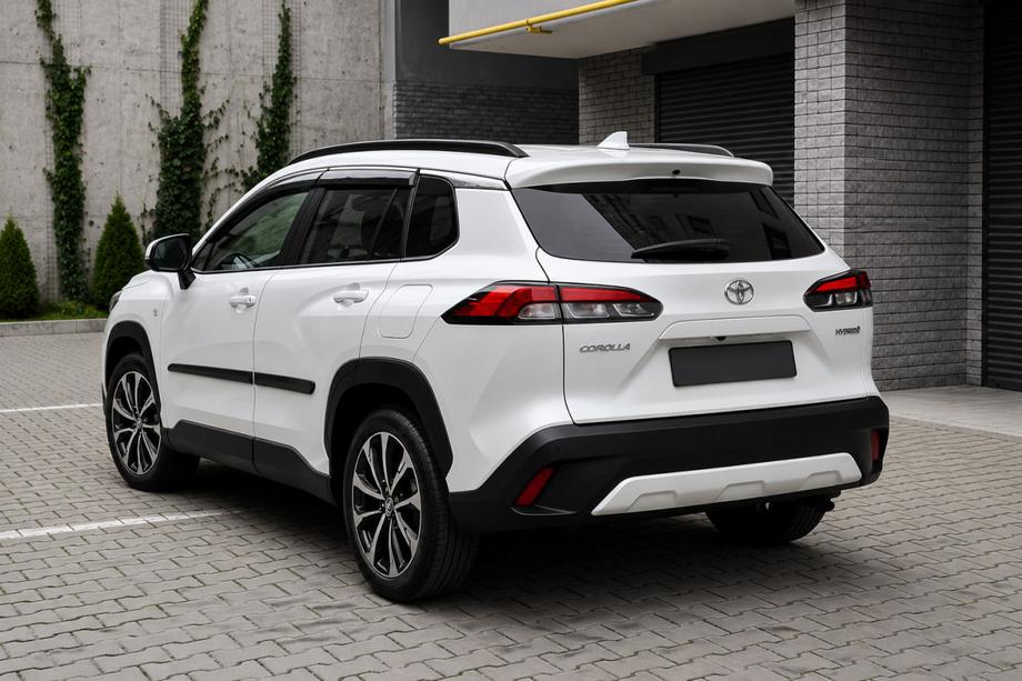 Toyota Corolla Cross 2020– Geïntegreerde dakrails zwart OEM (ABS-kunststof, montage met lijm) Foto 2