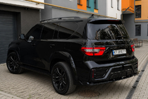 Nissan Patrol Y62 2010–2024 Zwarte dakrails (aluminium) foto 1