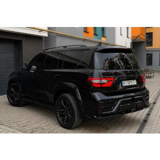 Zwarte dakrails (aluminium) Nissan Patrol Y62 2010–2024 foto 1