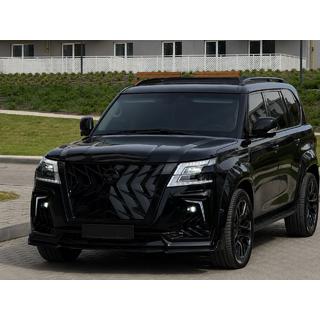Zwarte dakrails (aluminium) Nissan Patrol Y62 2010–2024 foto 2