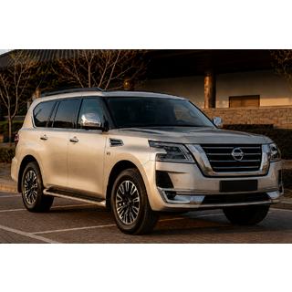 Zwarte dakrails (aluminium) Nissan Armada 2016–2024