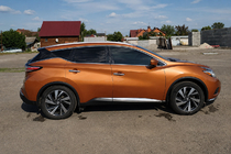 Nissan Murano 2014– OEM dakrails grijs (ABS-kunststof, montage met lijm) foto 1