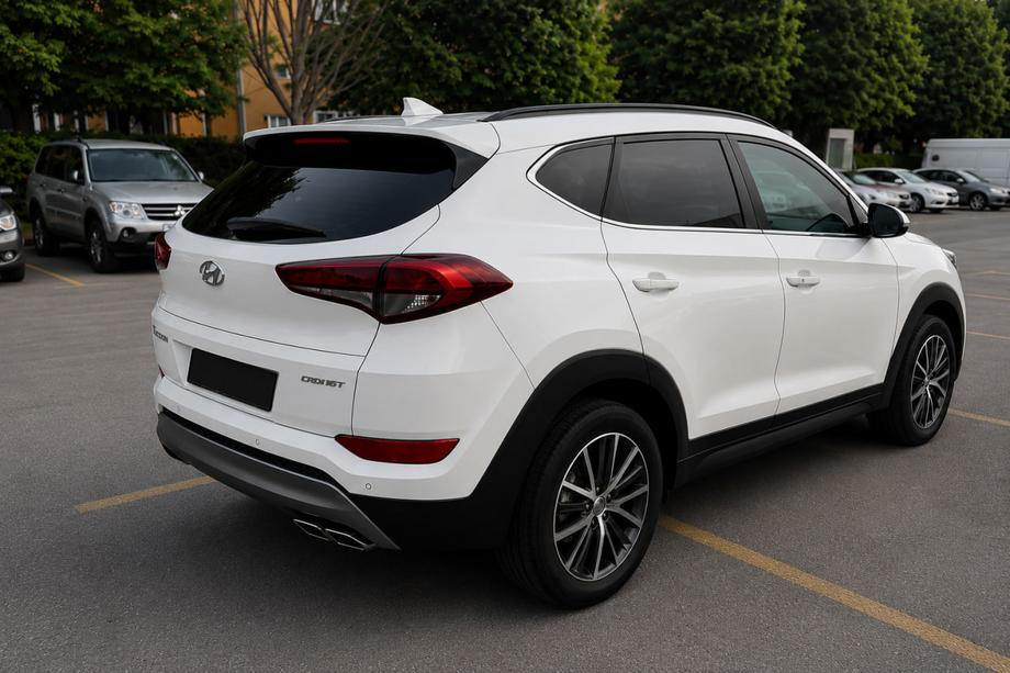 Hyundai Tucson TL 2016–2021 Geïntegreerde dakrails zwart OEM (ABS-kunststof, montage met lijm) Image