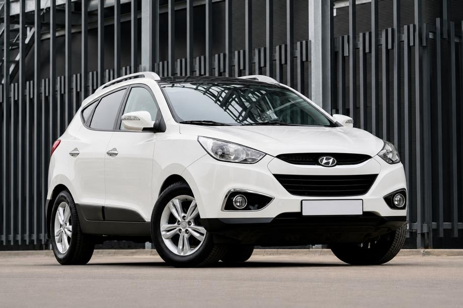 Hyundai IX-35 2010–2015 OEM dakrails grijs (ABS-kunststof, montage met lijm) Foto 2