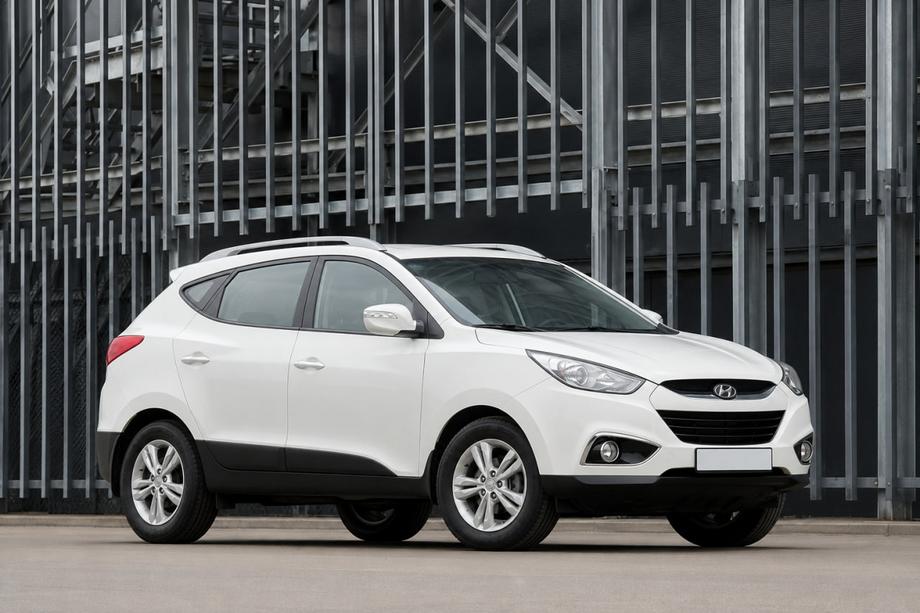 Hyundai IX-35 2010–2015 OEM dakrails grijs (ABS-kunststof, montage met lijm) Foto 3