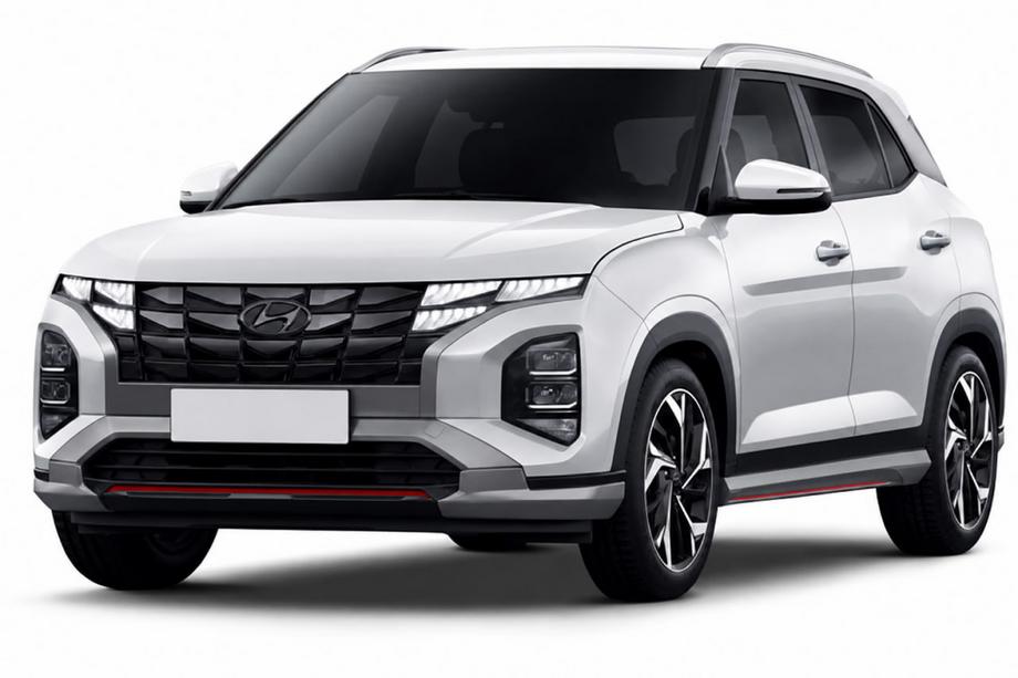 Hyundai Creta 2021– Grijze OEM dakrails (aluminium, montage met lijm) Image