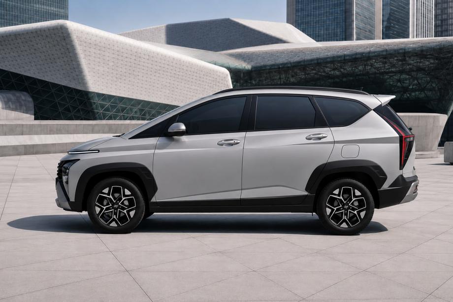 Hyundai Stargazer 2022– Geïntegreerde dakrails zwart OEM (aluminium) Image