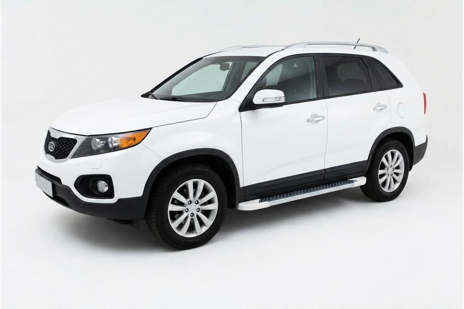 Kia Sorento II XM 2009–2014 Allmond White zijtreden (2 st., aluminium) 2013-2016 Image