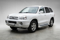 Hyundai Santa Fe 1 2000–2006 Side steps Allmond White (2 st., aluminium) foto 1
