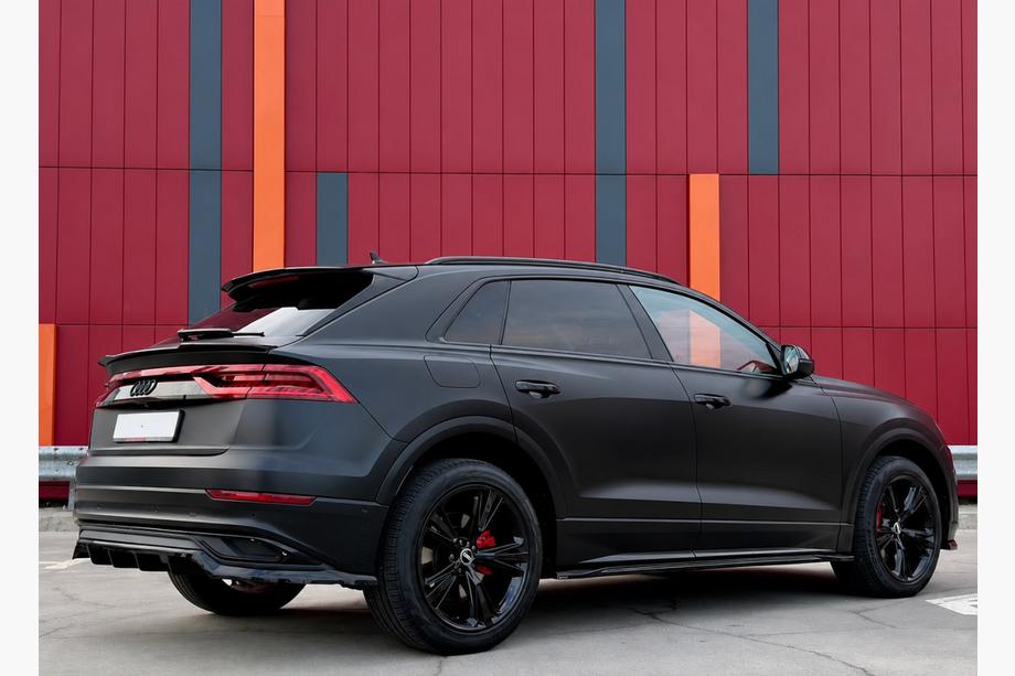 Audi Q8 2018– Geïntegreerde dakrails zwart OEM (aluminium, montage met lijm) Foto 1