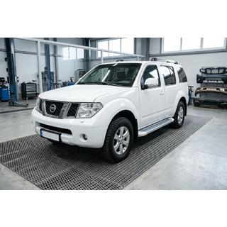 Side steps Allmond White (2 st., aluminium) Nissan Pathfinder R51 2005–2014 foto 1
