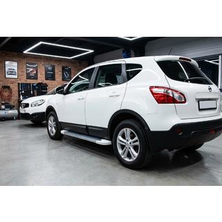 Side steps Allmond White (2 st., aluminium) Nissan Qashqai 2007–2010 foto 1