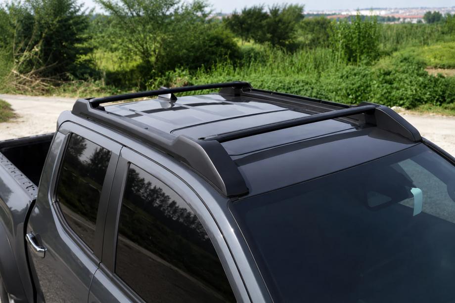 Toyota Tacoma 2023– Dakrails met dwarsbalken zwart OEM (aluminium) Image