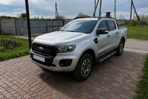 Ford Ranger 2011–2022 Zwarte OEM dakrails (ABS-kunststof, montage met lijm) foto 1