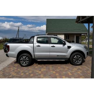 Zwarte OEM dakrails (ABS-kunststof, montage met lijm) Ford Ranger 2011–2022 foto 2