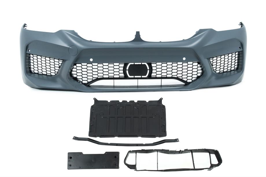 BMW 5 Serie G30/G31 2017–2023 Voorbumper in M5 F90-stijl (voor 2017-2020) Foto 1